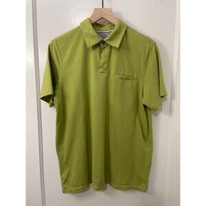 Banana Republic Men's Green Short Sleeve One Button Polo Shirt Size M